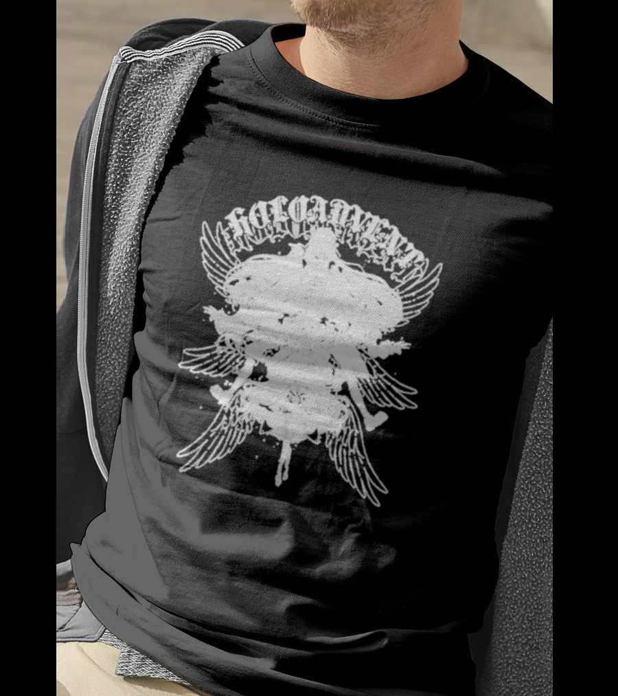 Omocat X Holoadvent Angelic Wings White T-Shirt