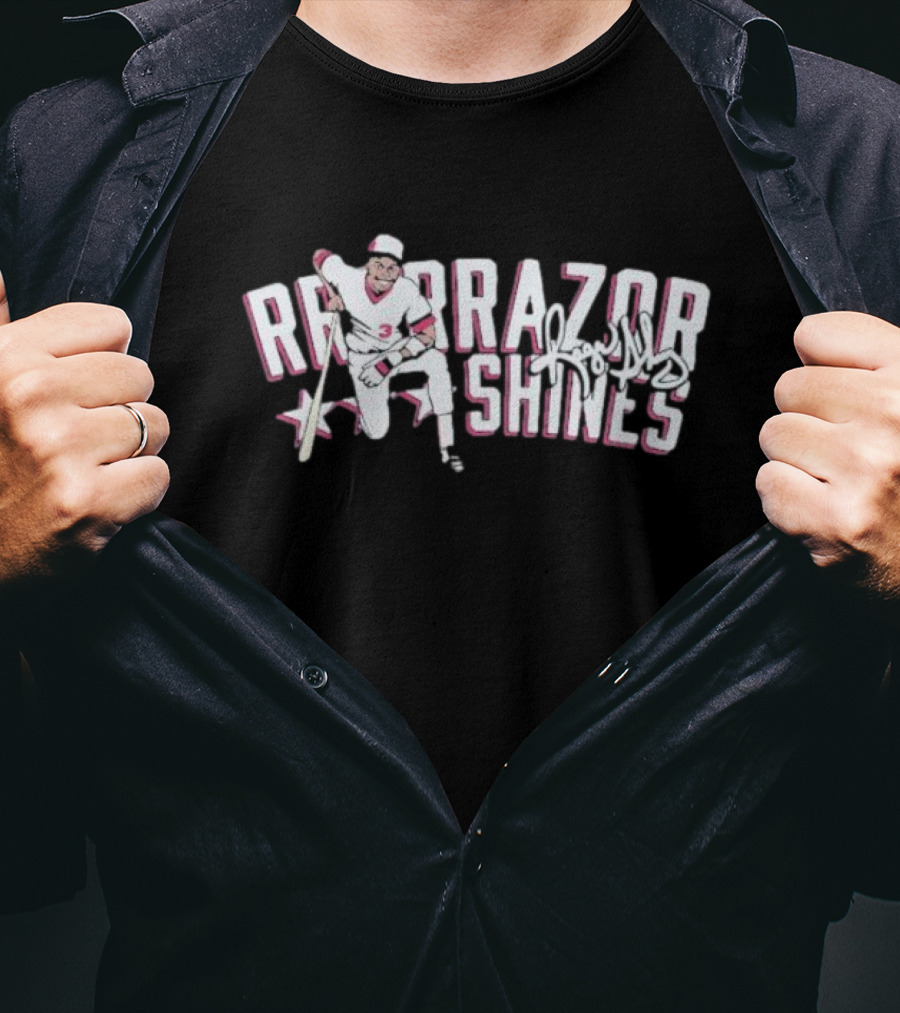 Rrrrrrrrrrrrazor Shines Baseball Signature T-Shirt
