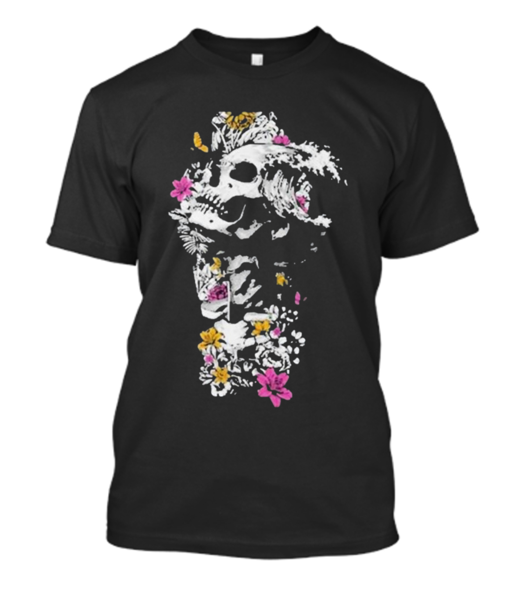 Sullivan King Skull Wave Floral Fusion T-Shirt