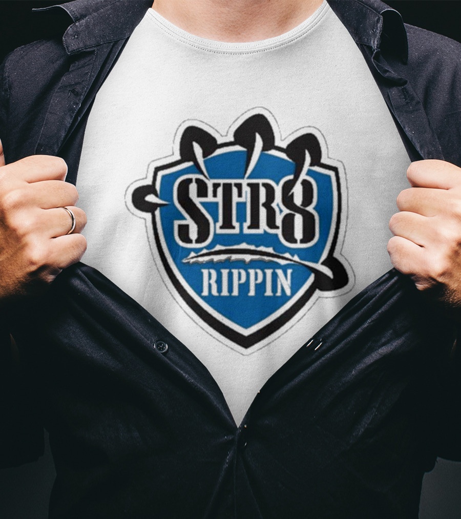 Jake Lucky STR8 Rippin Gaming Esports Team Badge T-Shirt
