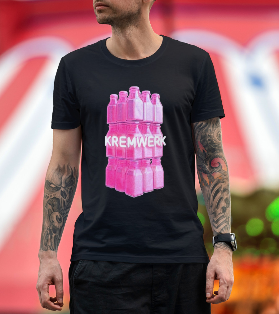 Kremwerk Seattle Wa Pink Cream Bottles Factory T-Shirt