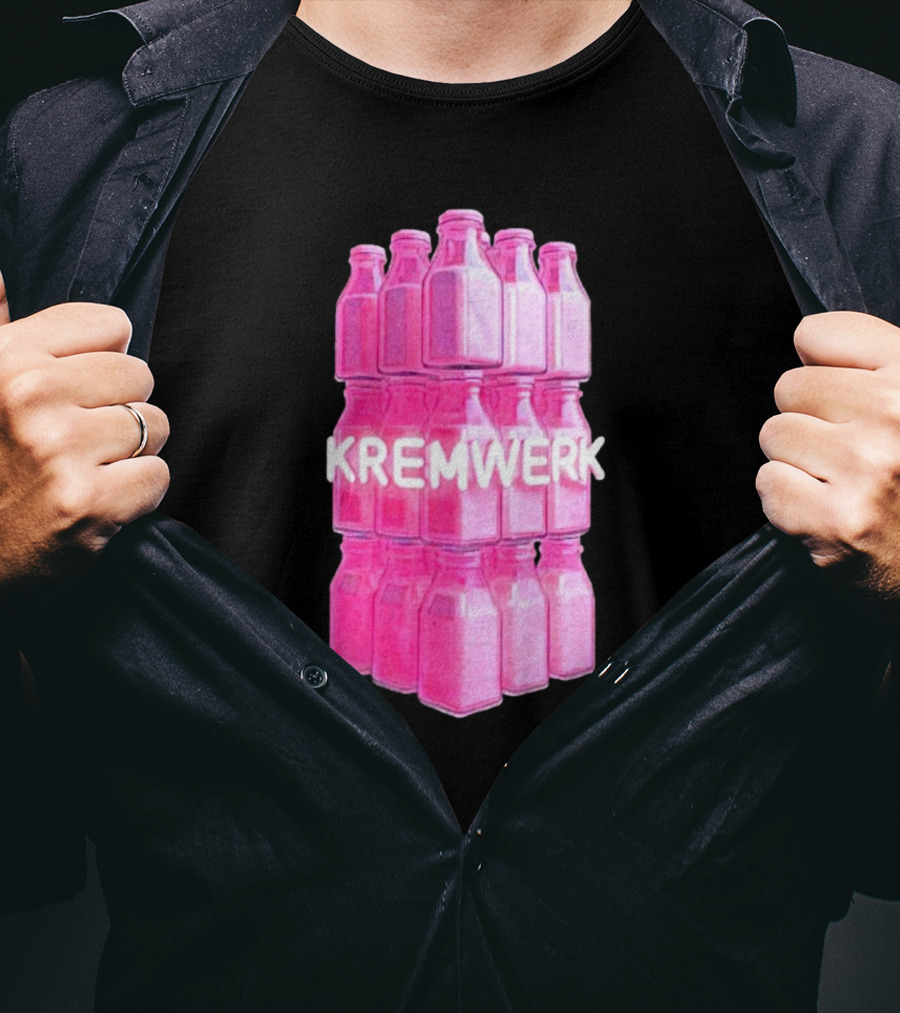 Kremwerk Seattle Wa Pink Cream Bottles Factory T-Shirt