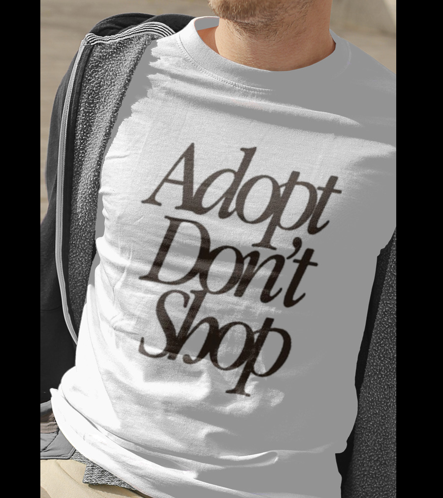 Miss Peaches Adopt Don’t Shop Message T-Shirt