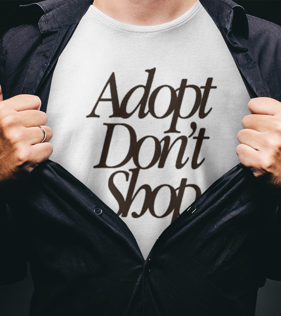 Miss Peaches Adopt Don’t Shop Message T-Shirt