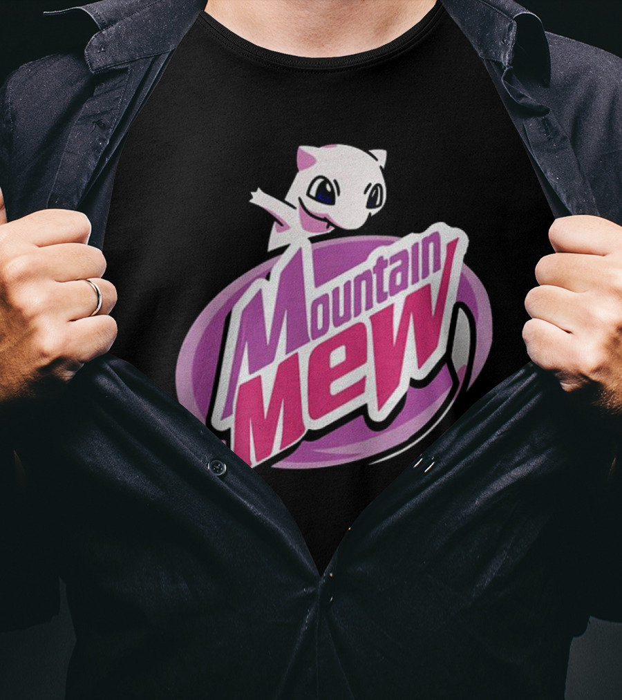 Mountain Mew Pokemon Go Mewtwo Parody Mountain Dew T-Shirt