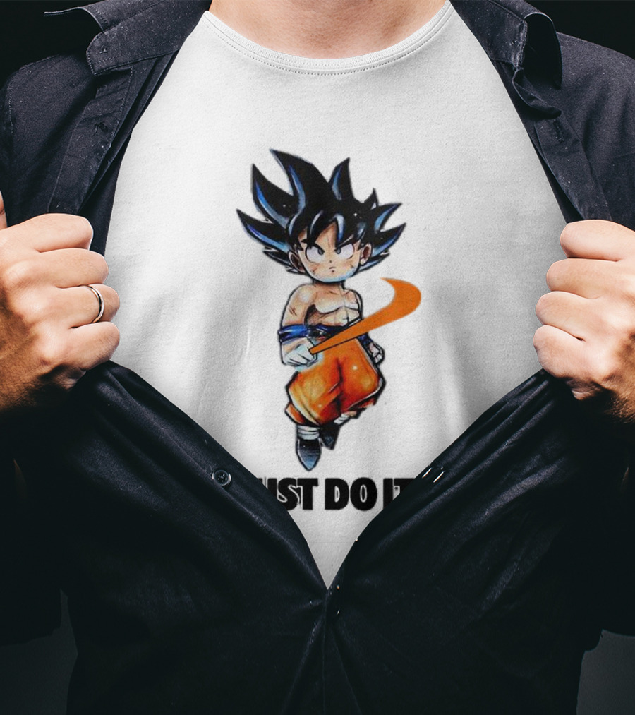Son Goku Just Do It Dragon Ball Crossover T-Shirt