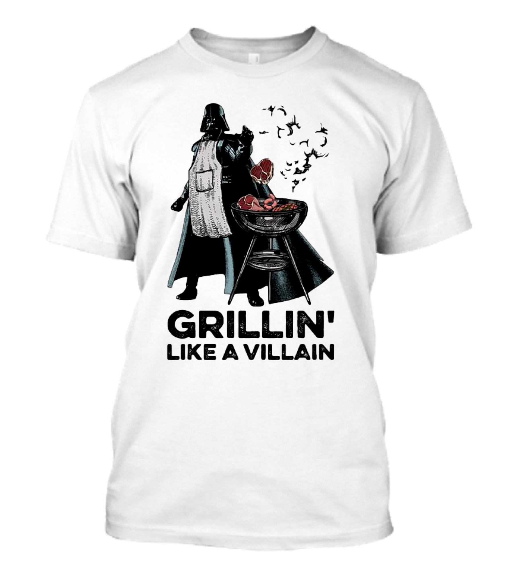 Star Wars Grillin' Like A Villain Darth Vader BBQ Scene T-Shirt