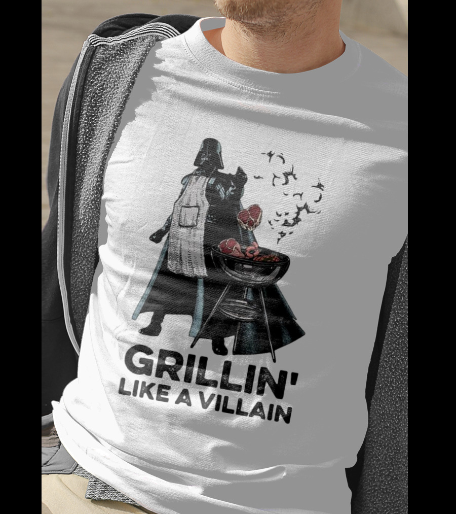 Star Wars Grillin' Like A Villain Darth Vader BBQ Scene T-Shirt