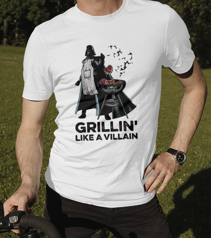 Star Wars Grillin' Like A Villain Darth Vader BBQ Scene T-Shirt
