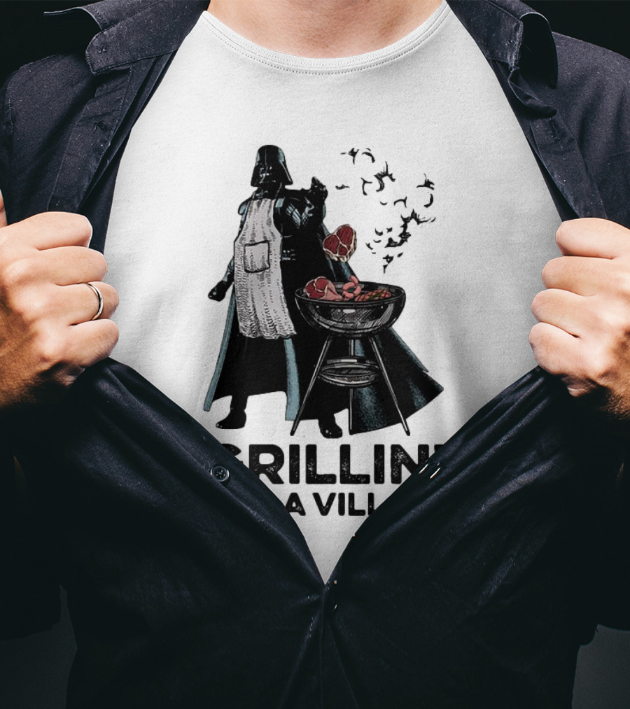 Star Wars Grillin' Like A Villain Darth Vader BBQ Scene T-Shirt