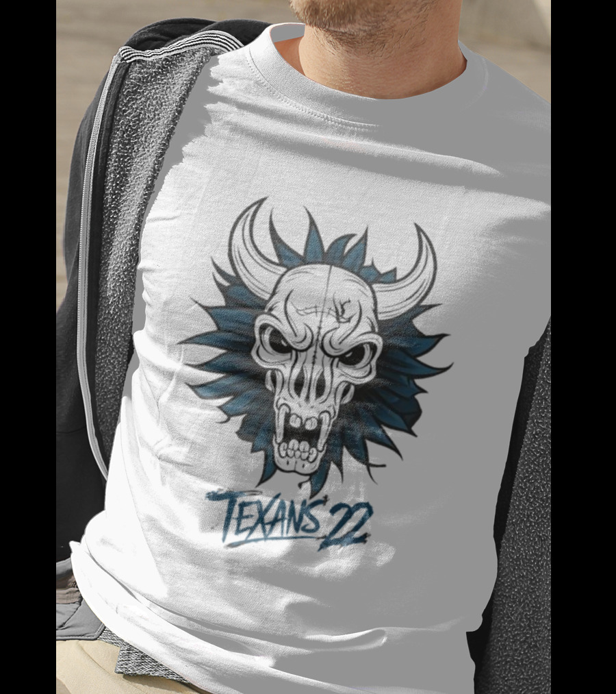 Texans Bull Skull 22 T-Shirt