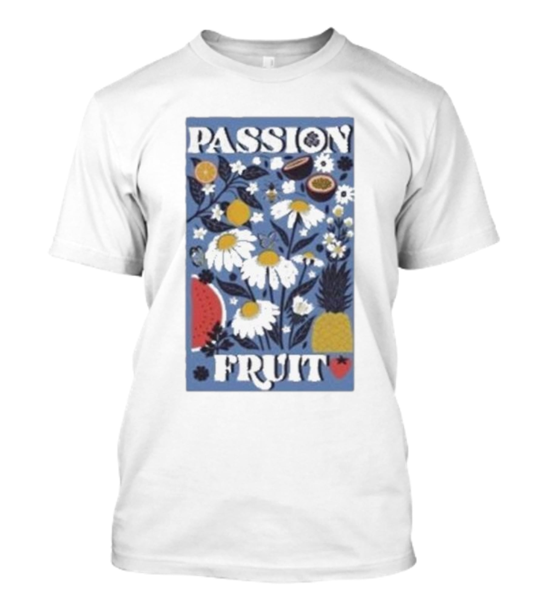PASSION FRUIT Floral Charm With Passion Fruit And Pineapple T-Shirt