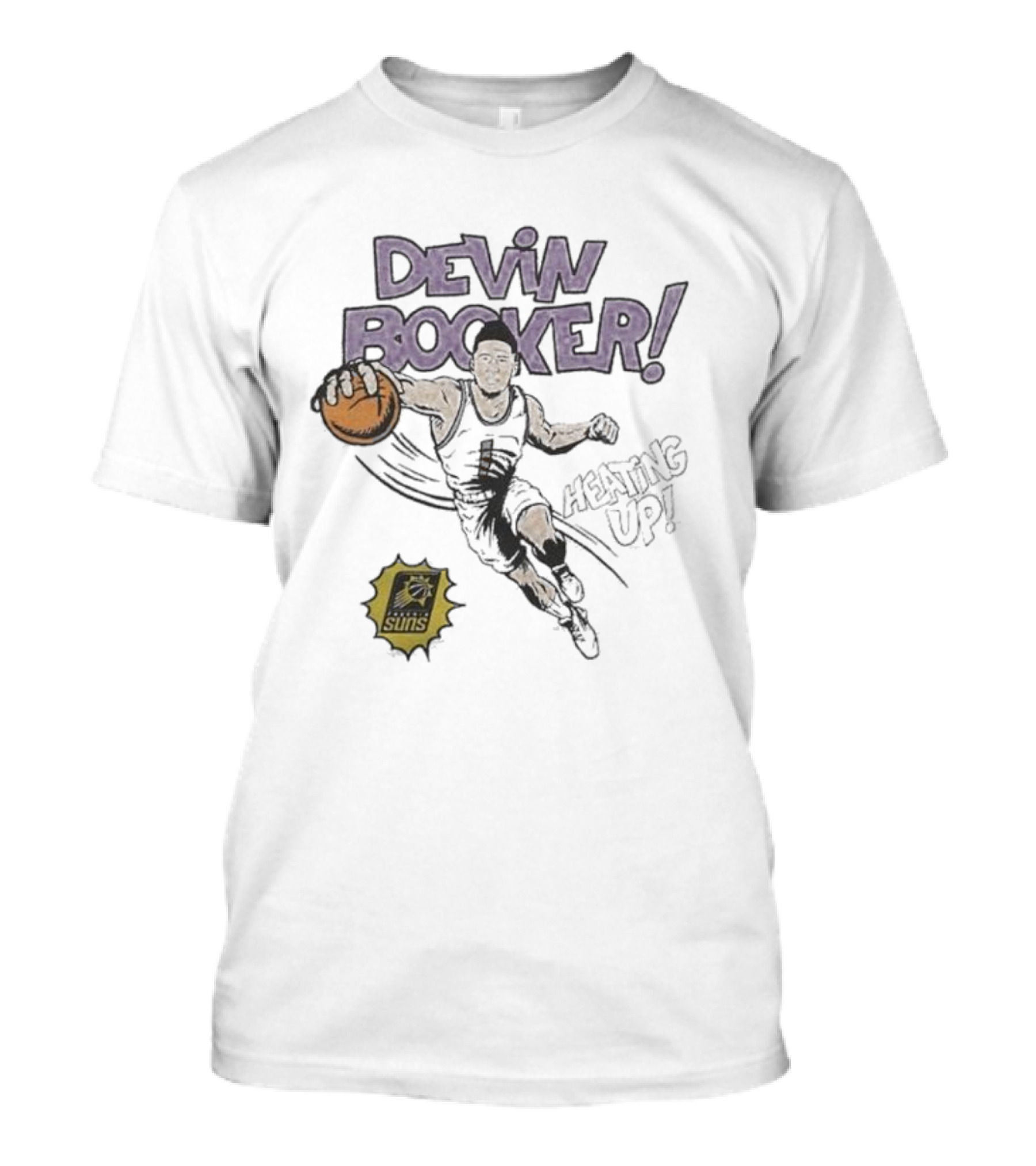 Devin Booker Phoenix Suns Dunking Up Comic T-Shirt