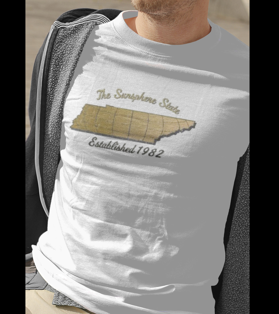 The Sunsphere State Tennessee Map Established 1982 T-Shirt