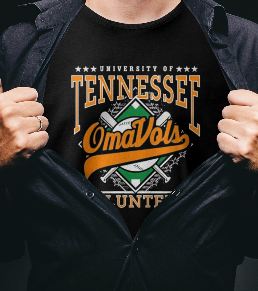 University Of Tennessee OmaVols Volunteers Baseball Throwback T-Shirt