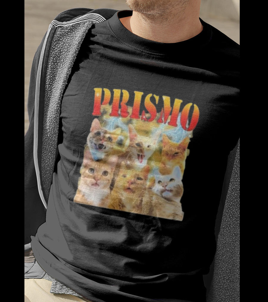 Prismo Cats Colorful Expressions Feline Montage T-Shirt