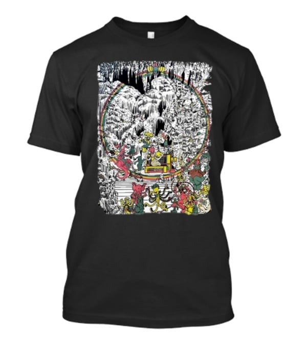 Brian Blomerth Sprinkle’s Glow Mineralogy Psychedelic Cavern Creatures And Vibrant Cosmic Scenes T-Shirt