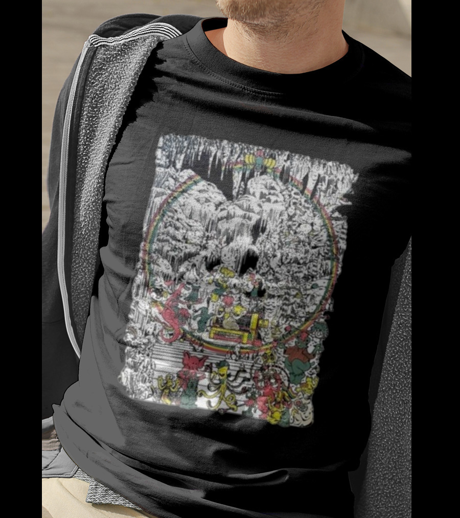 Brian Blomerth Sprinkle’s Glow Mineralogy Psychedelic Cavern Creatures And Vibrant Cosmic Scenes T-Shirt