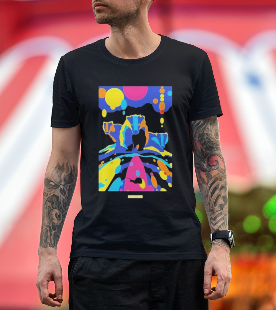 Chris Packham Badgers Glow in the Dark Colorful Wildlife T-Shirt