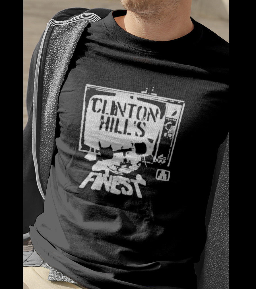 Clinton Hill's Finest As Seen On TV Retro Style Television T-Shirt