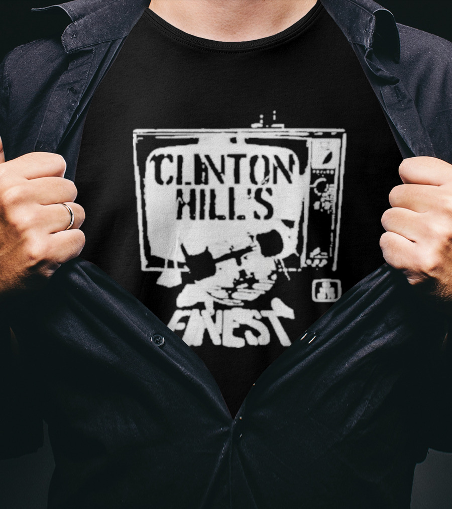Clinton Hill's Finest As Seen On TV Retro Style Television T-Shirt