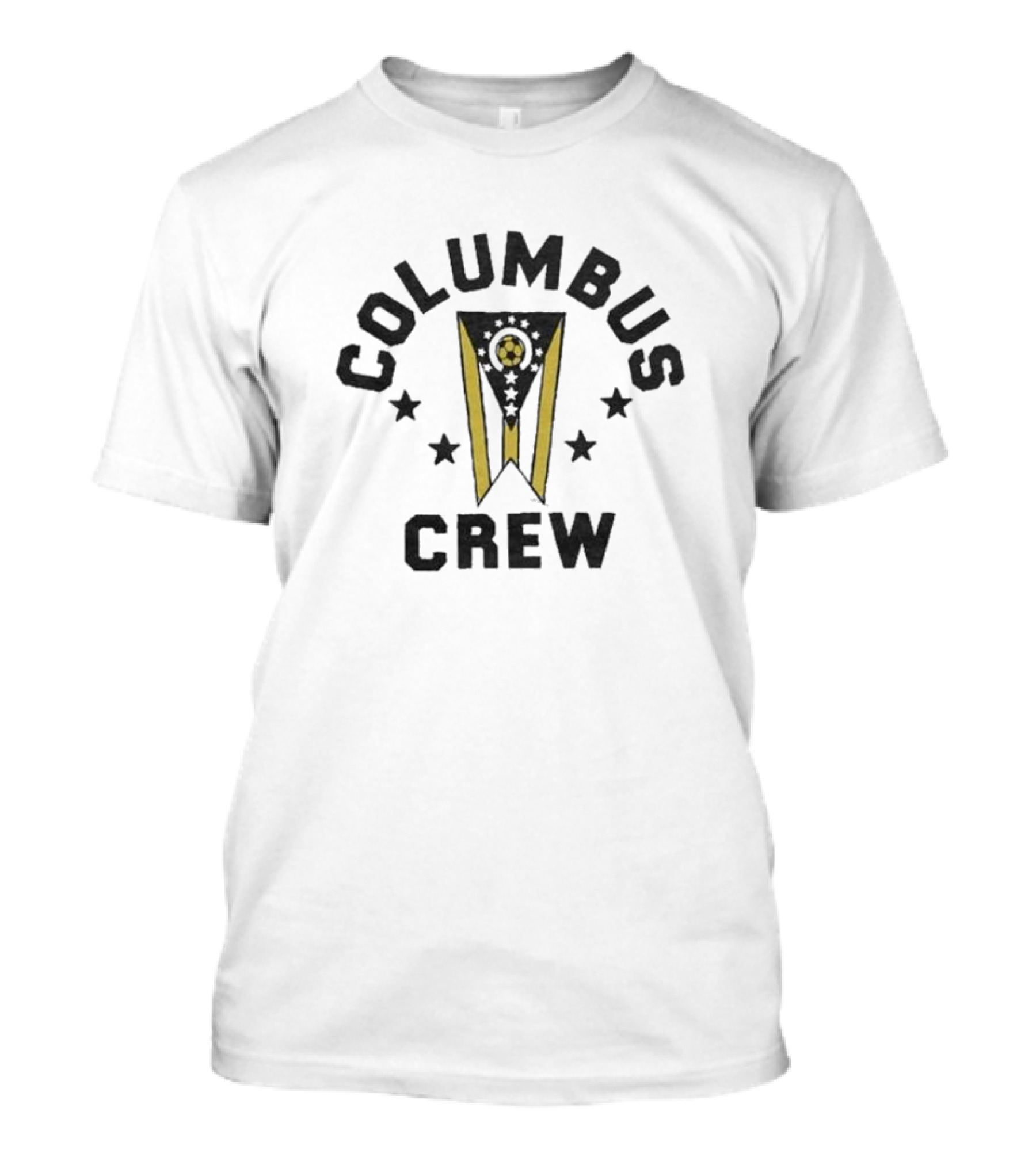 Columbus Crew Soccer Nation Black And Yellow Fan Emblem T-Shirt