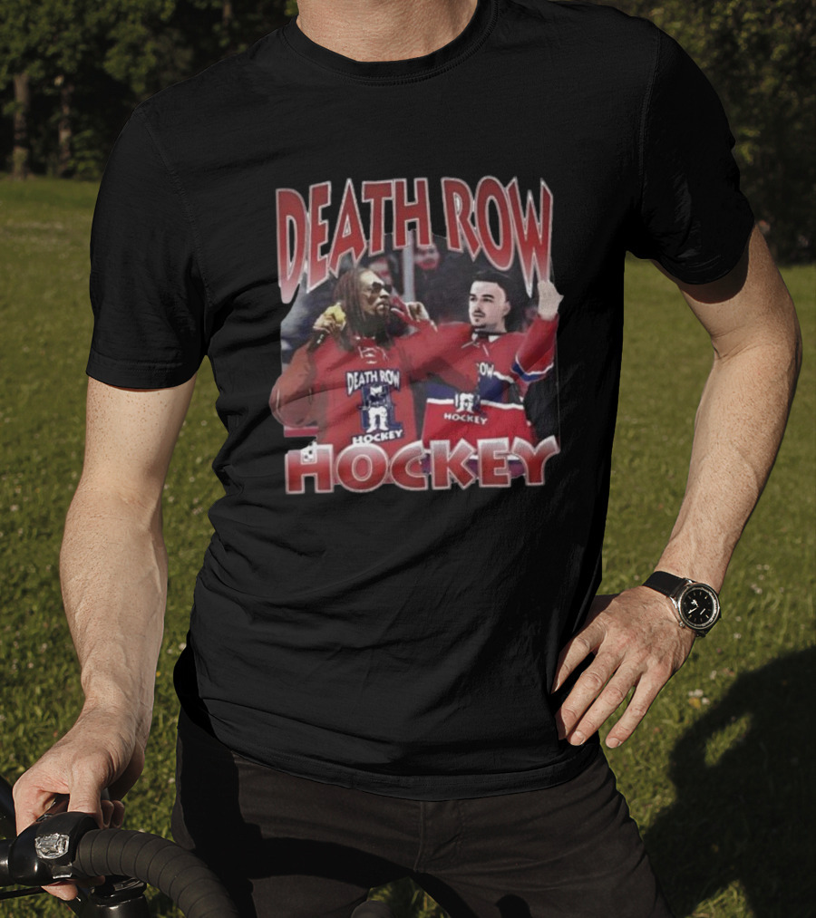 Death Row Hockey Sweater With Iconic Rapper And Player Graphics T-Shirt