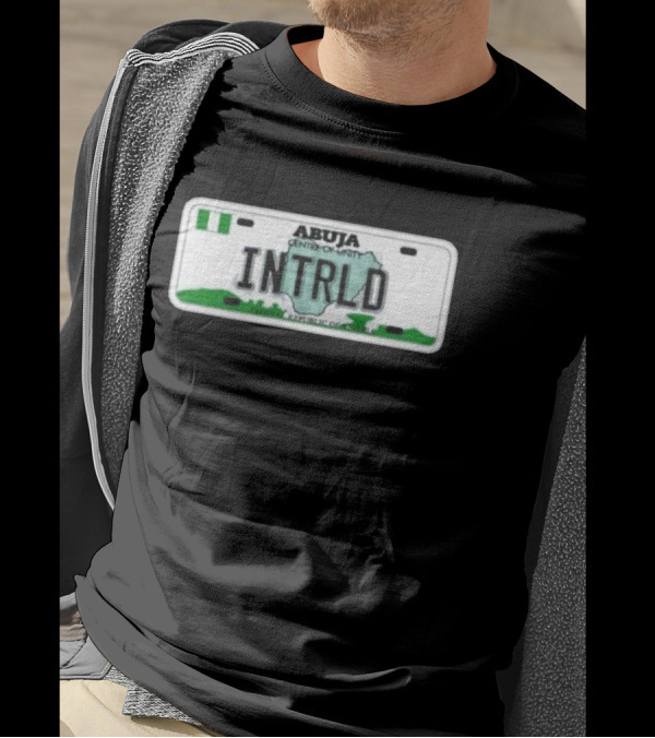 Abuja Centre Of Unity INTRLD Federal Republic Of Nigeria License Plate T-Shirt