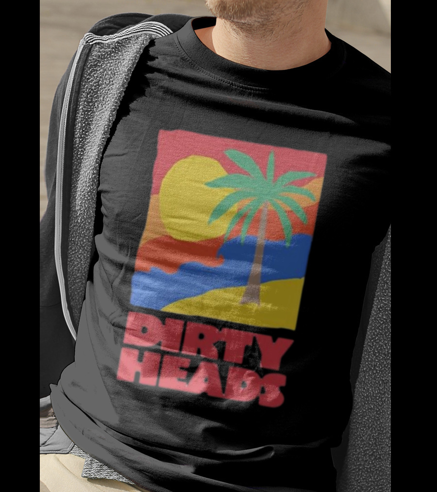 Dirty Heads Palm Tree Sunset Beach Vibes T-Shirt