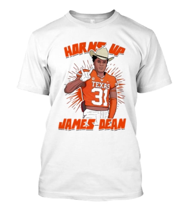 Horns Up Texas 31 Cowboy James Dean T-Shirt