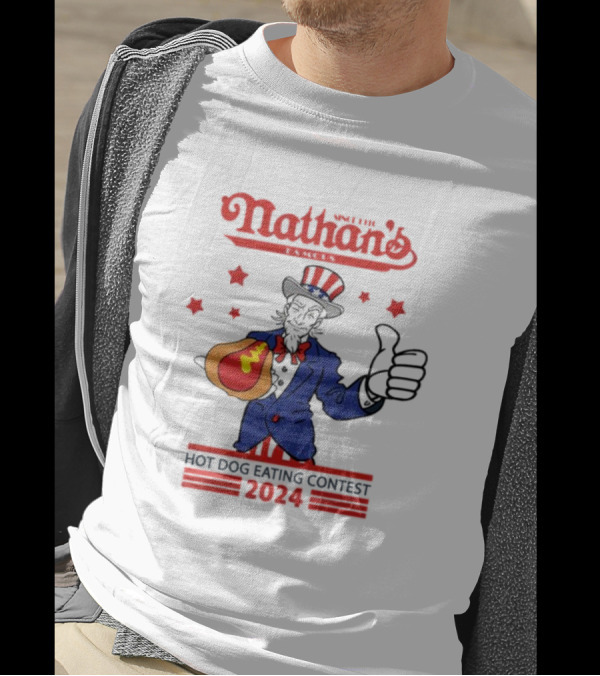 Nathan's Famous 2024 Hot Dog Eating Contest T-Shirt