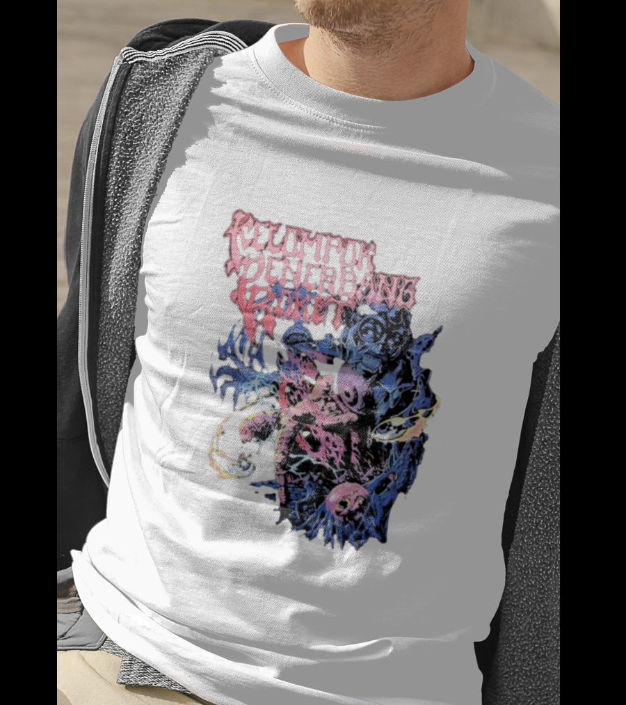 Kelompok Penerbang Roket Space Rage Psychedelic Monster T-Shirt