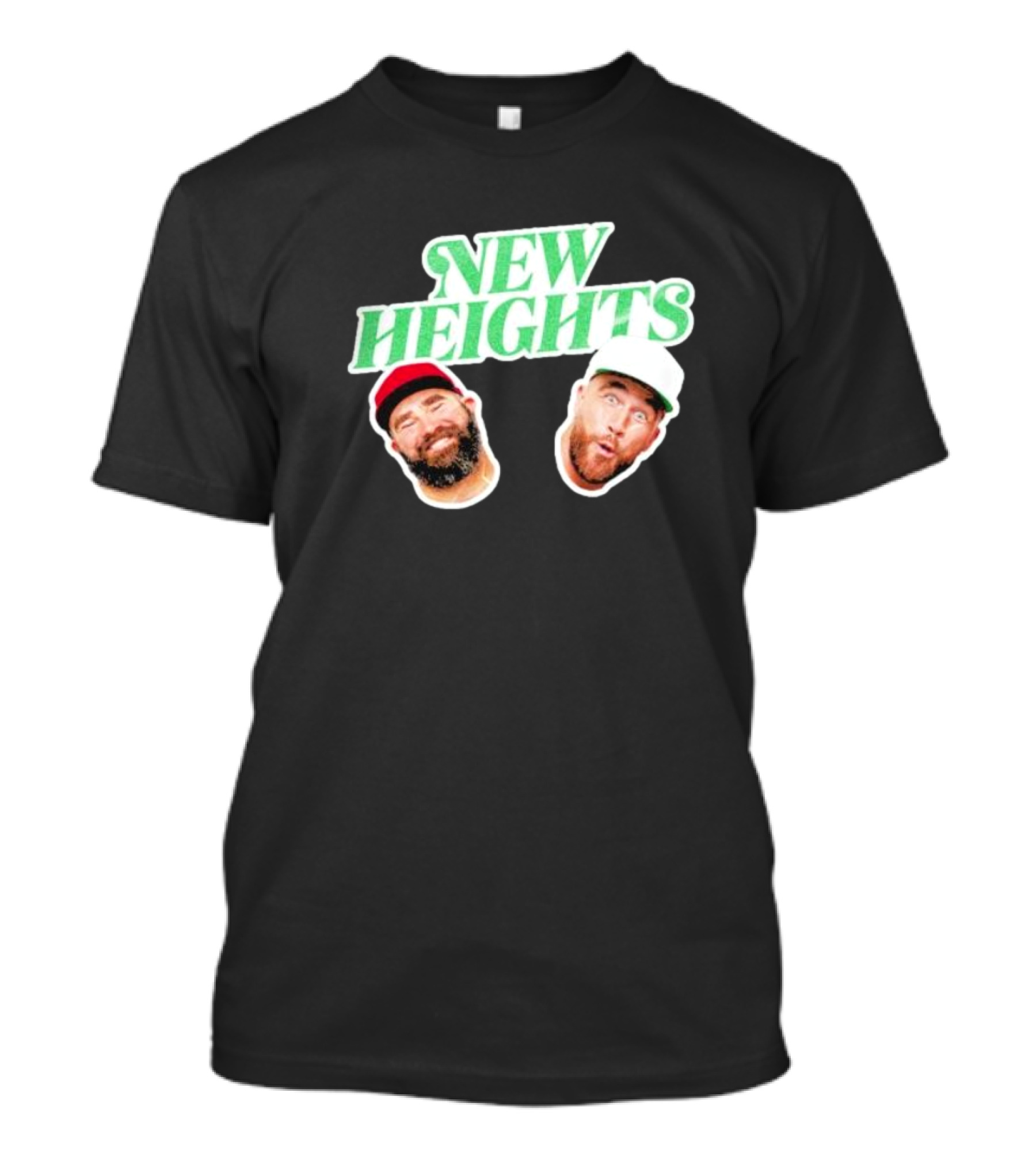 New Heights Jason And Travis Kelce Faces T-Shirt