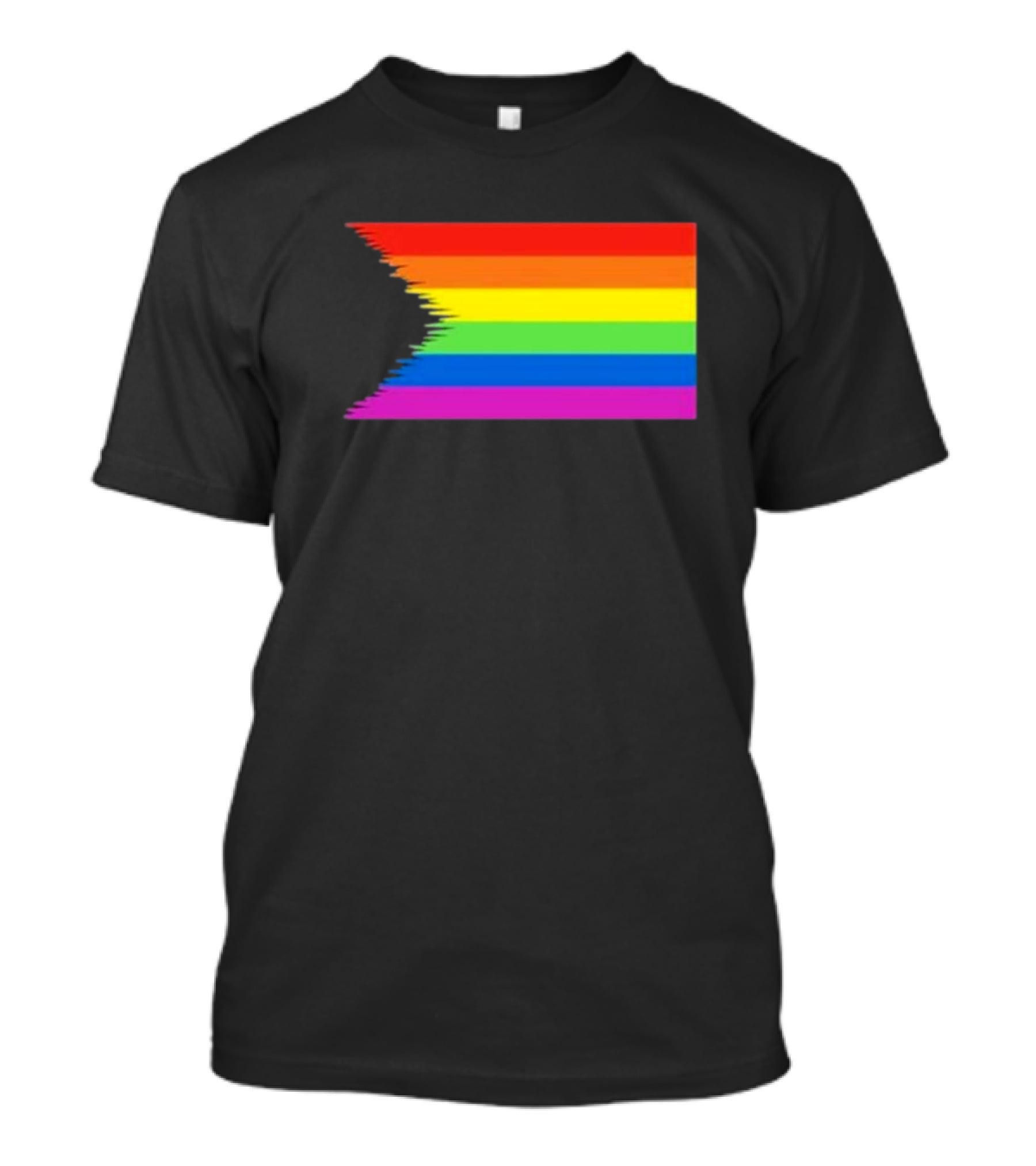 Pride Restored Flag Distorted Rainbow Bands T-Shirt