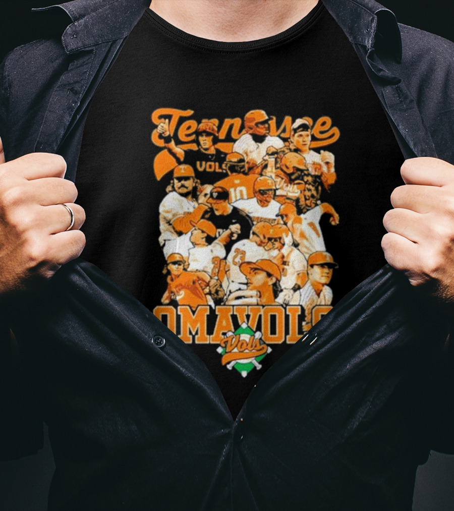 Tennessee Omavols Vols Baseball Team Players T-Shirt