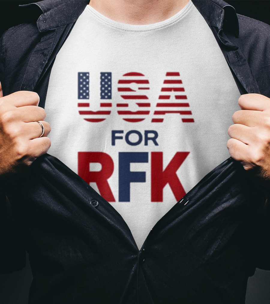 USA For RFK Jr American Flag T-Shirt