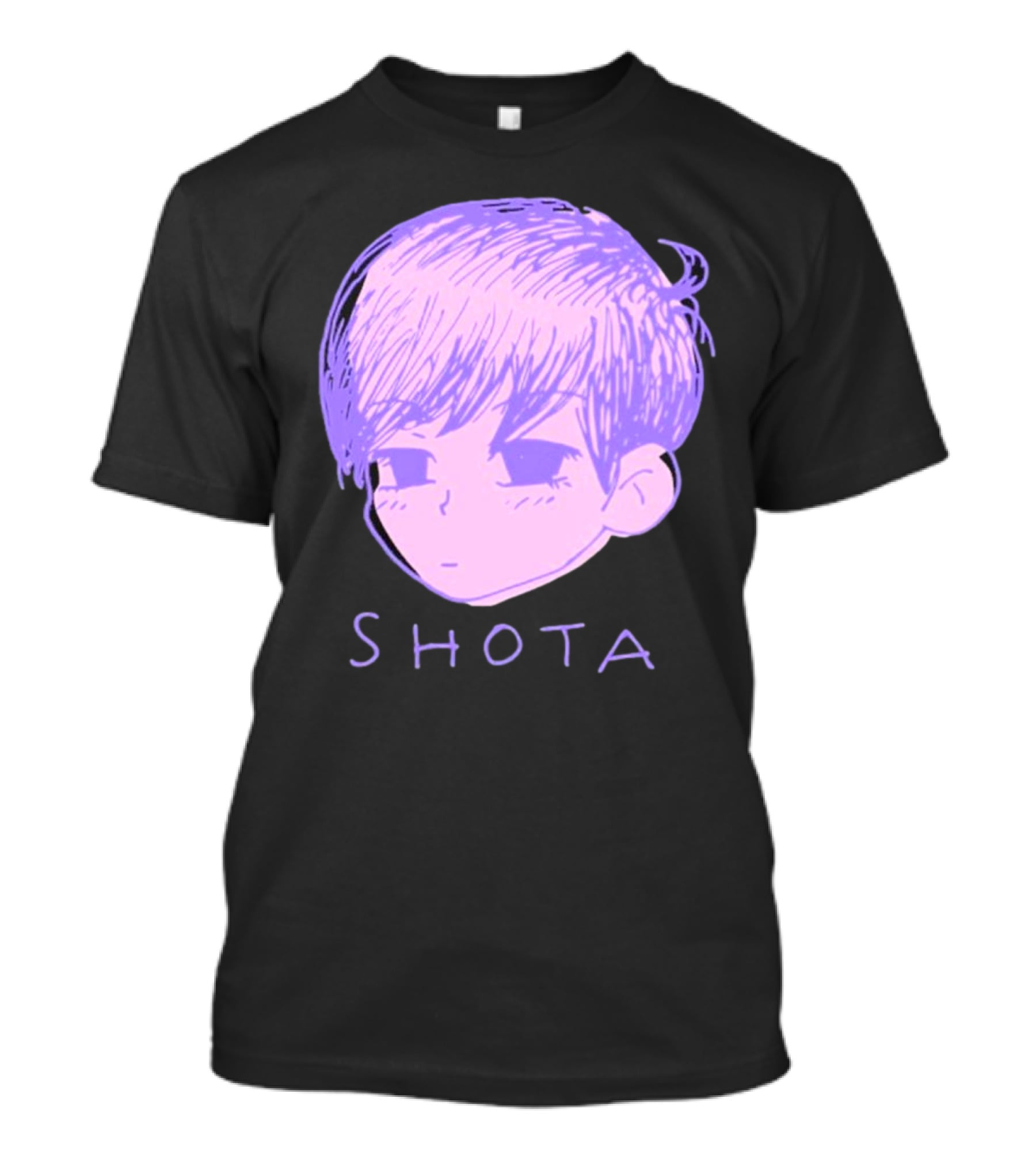 Kitsune Heroes Omo Cat Shota Anime Character Face Drawing T-Shirt