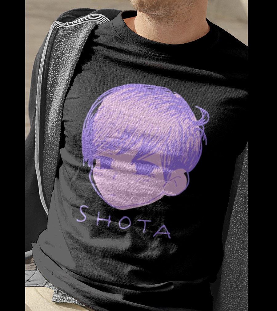 Kitsune Heroes Omo Cat Shota Anime Character Face Drawing T-Shirt