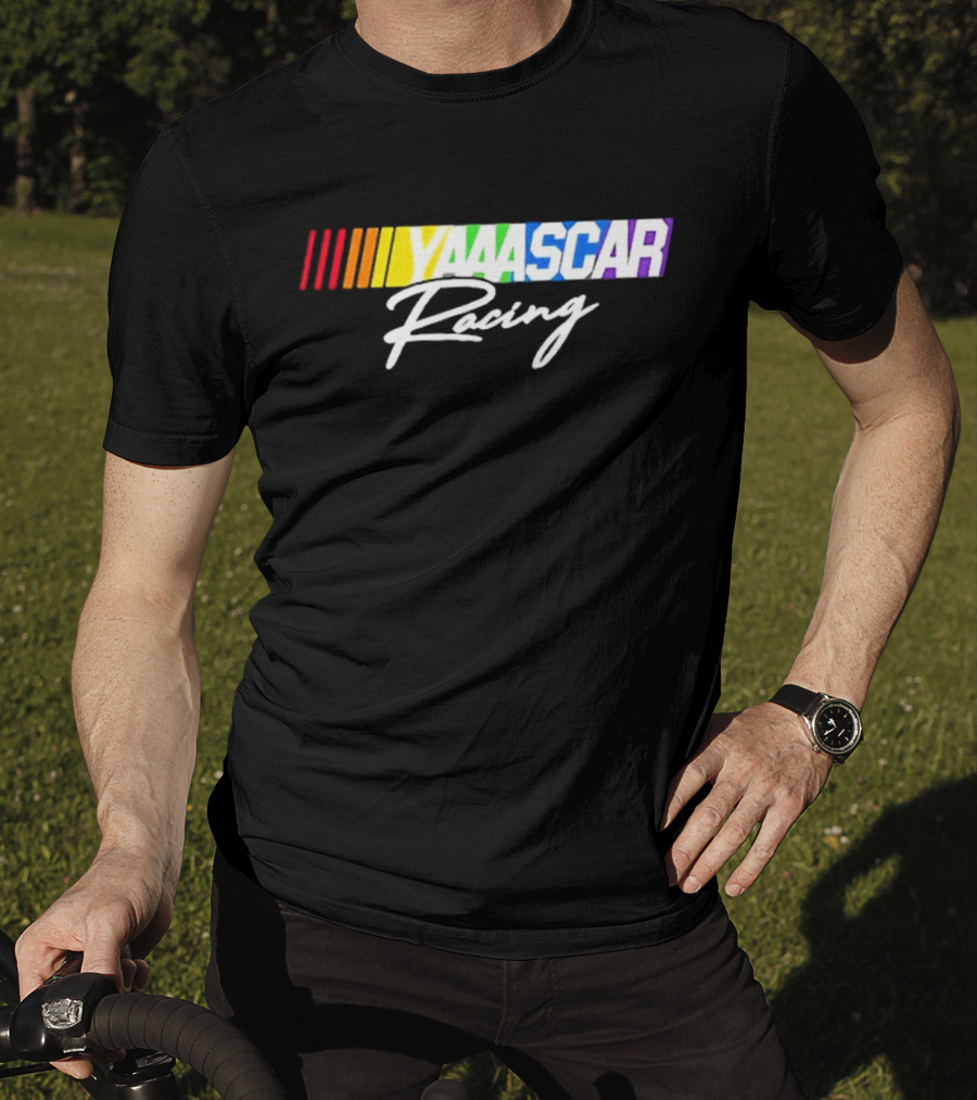 NASCAR Yaaascar Racing Checkered Flag Sports T-Shirt