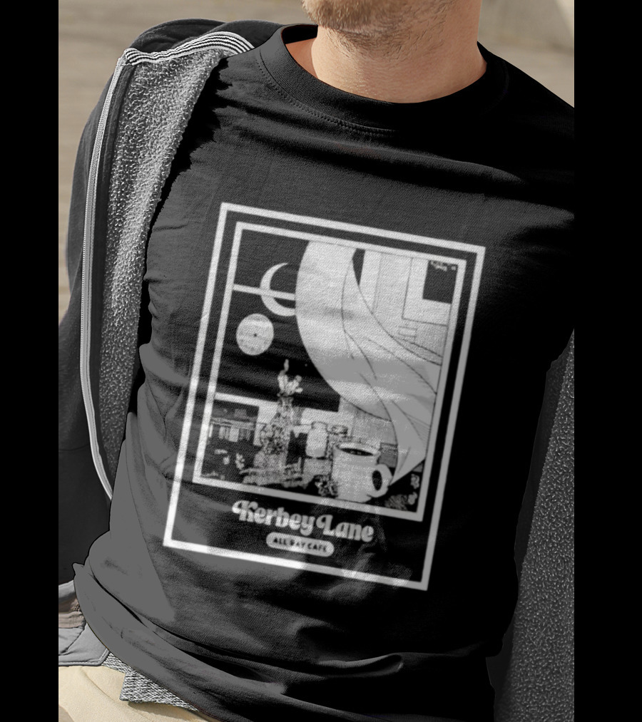 Kerbey Lane All Day Cafe Night Window Scene T-Shirt