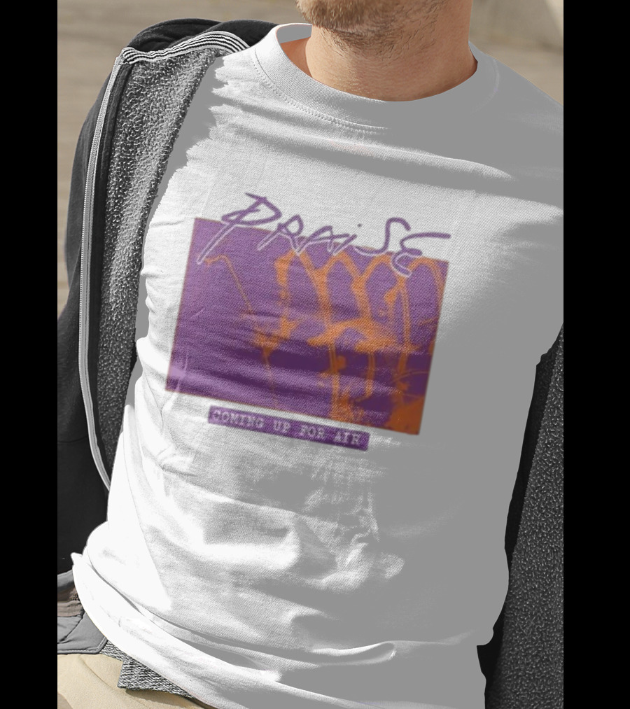Praise Coming Up For Air Purple And Orange Abstract T-Shirt