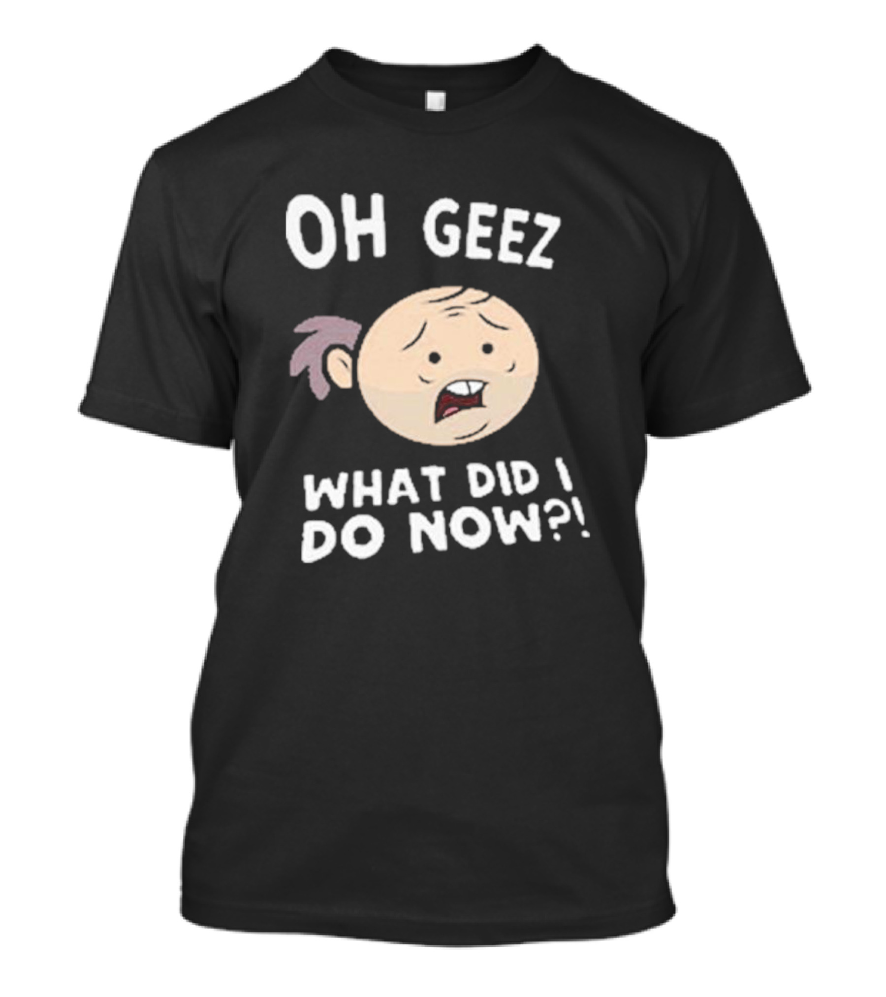 Purgatony Character Oh Geez What Did I Do Now Face Expression T-Shirt