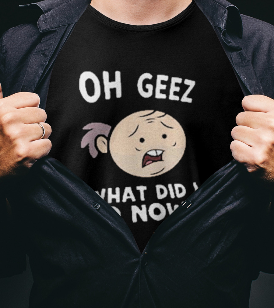 Purgatony Character Oh Geez What Did I Do Now Face Expression T-Shirt