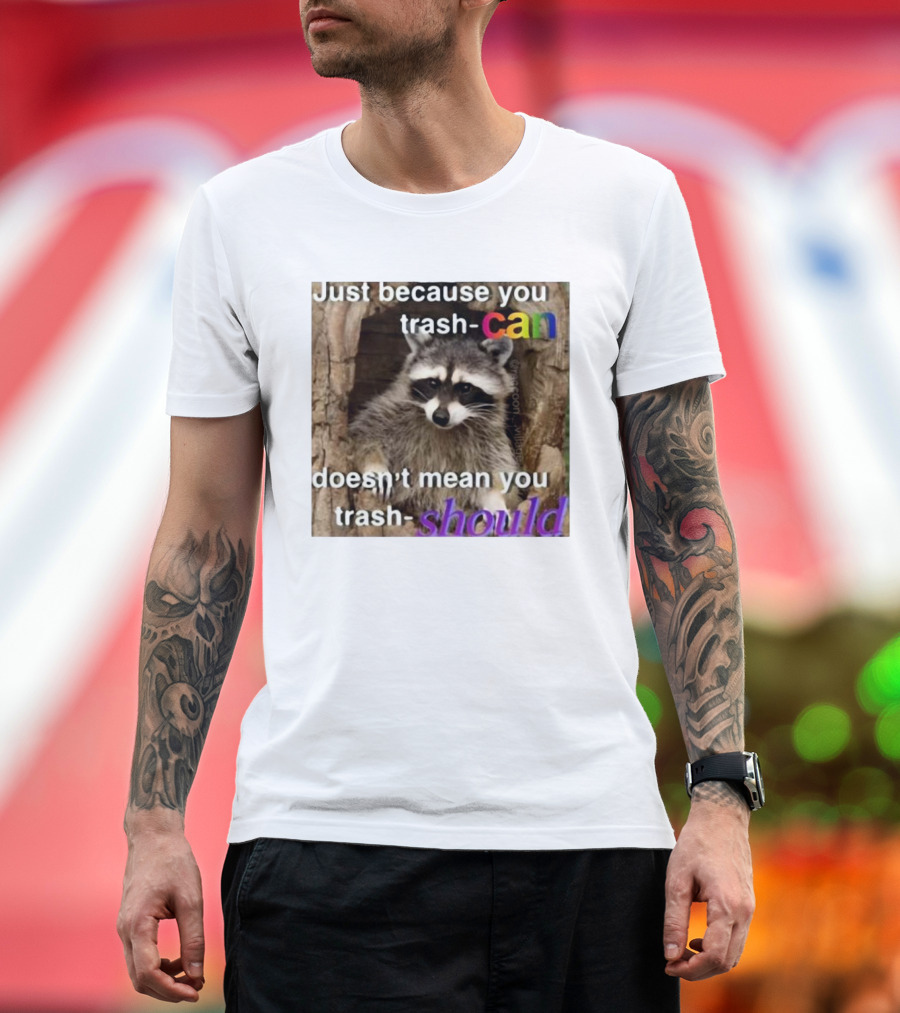 Just Because You Trash Can Doesn’t Mean You Trash Should Raccoon T-Shirt