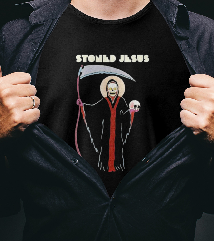Stoned Jesus The Harvest Grim Reaper Bones T-Shirt