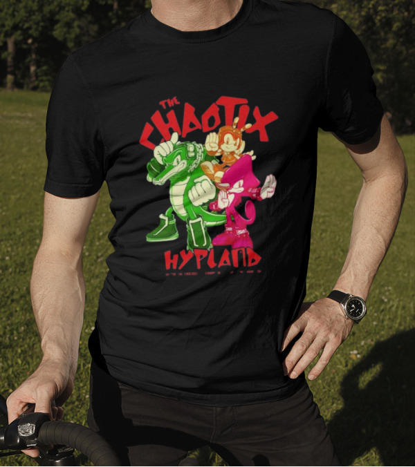 The Chaotix Hypland Vector The Crocodile Charmy Bee Espio The Chameleon T-Shirt