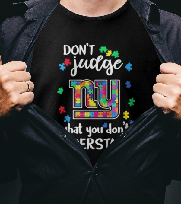 Don’t Judge What You Don’t Understand NY Puzzle Autism T-Shirt