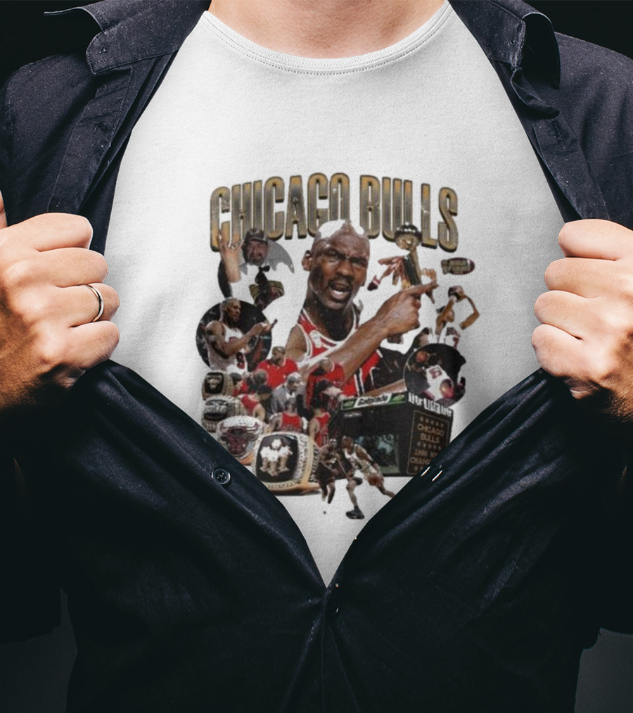 Chicago Bulls NBA Legends And Victory Celebrations T-Shirt