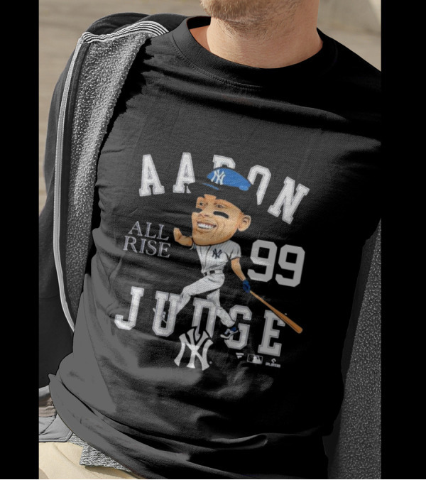 Aaron Judge New York Yankees 99 All Rise Caricature T-Shirt