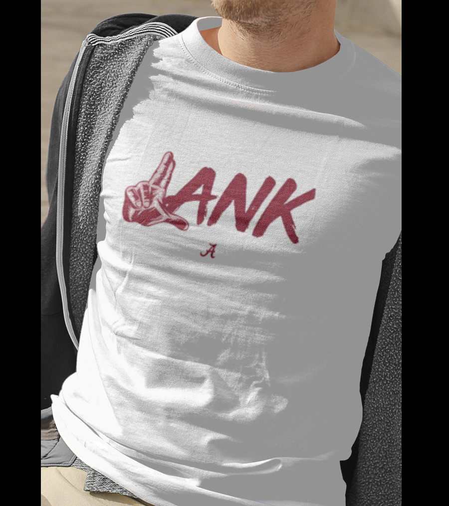 Lank Hand Sign Alabama Crimson Red T-Shirt